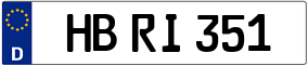 Trailer License Plate